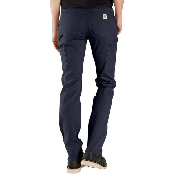 Carhartt NWOT Sz 16W Short Navy Women Rugged Flex Canvas Work Pants - Picture 5 of 16
